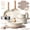 27 Pcs White, variant on CAROTE 24-Piece Nonstick Cookware Set, Pots and Pans Set with Detachable Handle, Induction Compatible, Oven & Dishwasher Safe, Black