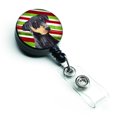 thumbnail image 1 of Doberman Candy Cane Holiday Christmas Retractable Badge Reel, 1 of 1