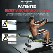 Wonder Core Total Gym Machine Workout Equipment Home Gym, Exercise Equipment Total Gym, Sit up Machine for Abs, Exercise Chair for Total Body Workouts, Ab Rocket Abdominal Trainer