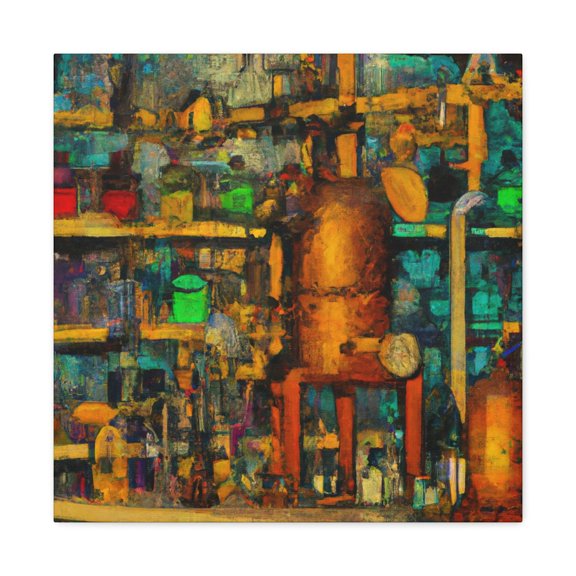Science Illuminated Landscape - Canvas