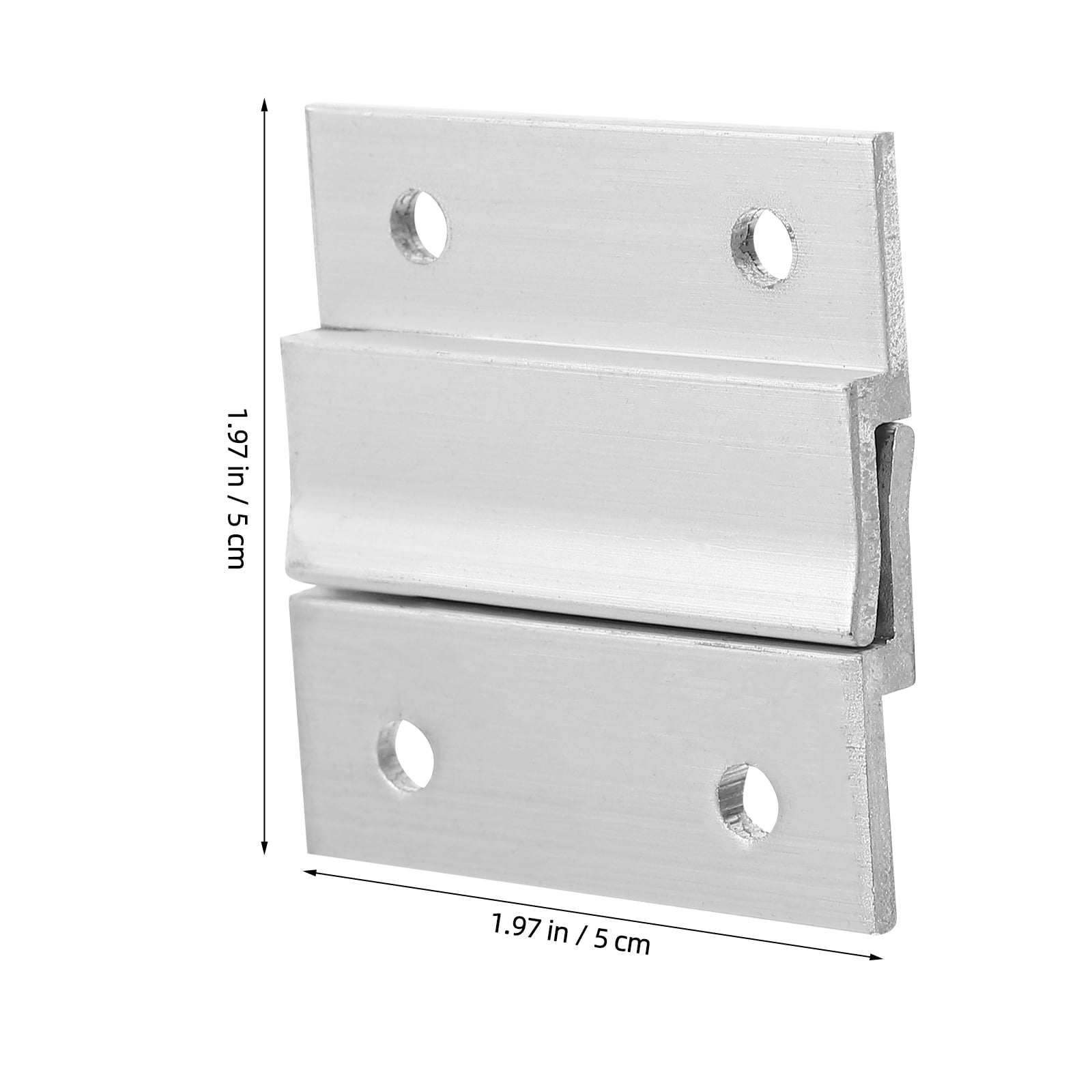 OUNONA 2-Pack Heavy Duty Aluminum French Cleat Picture Hanger Kit with Lightweight Z Brackets for Secure Wall Mounting
