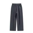 thumbnail image 3 of Styesk Men's Pants Man Solid Color Fallow Cell Woolen Drawstring Pockets Fleecing Trousers, 3 of 7