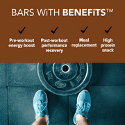 JiMMY! Chocolate Peanut Butter Protein Bars, 12 Count