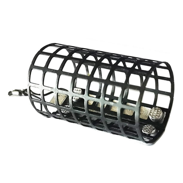 Metal Feeder Cage with Swivel Swim Feeder Fishing Basket Fishing Cage for  Carp 2.8cmx4.4cm