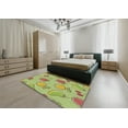 thumbnail image 4 of Ahgly Company Indoor Rectangle Patterned Green Novelty Area Rugs, 7' x 10', 4 of 6