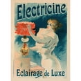 thumbnail image 2 of Lucien Lefèvre 11x14 Black Ornate Wood Framed Double Matted Museum Art Print Titled: Electricine (1897), 2 of 5