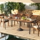 thumbnail image 4 of Costway Mesa De Comedor Para Exterior De 200 CM, Mesa De Patio Para 8 Personas Con Orificio Para Sombrilla De 5 CM, Patas De Metal Y Almohadillas Ajustables Para Los Pies, Para Jardín O Patio, 4 of 5
