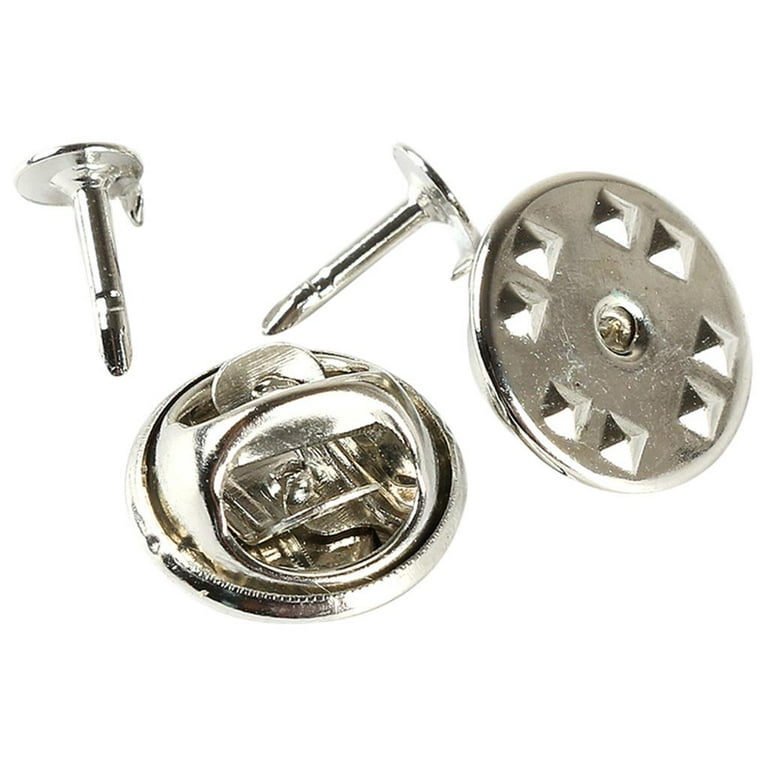 50 Metal Pin Backs - Butterfly Clutch