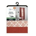 thumbnail image 6 of Mainstays Metallic Blackout Curtains and Sheers Set, 4 Panels, Red Canyon, 27.5" W x 84” L, 6 of 6