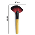 thumbnail image 3 of Brocha abanico, brocha de Maquillaje facial, brochas profesionales para resaltar, colorete, bronceador, pómulos, herramienta cosmética suave, 3 of 6