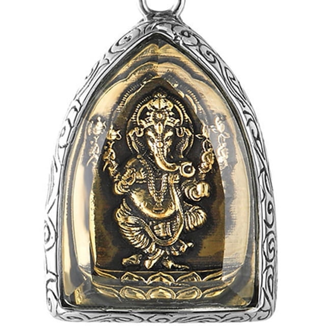 Colgante hindú Ganesh, collar de elefante Buda, collar de dios hindú de titanio, collar de elefante Buda, características de vanguardia