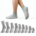 thumbnail image 2 of AHS Premium Hospital Socks with Grippy Anti-Slip Tread | Gray XXX-Large Double Tread Socks | Safety, Soft Polyester Socks | Gripper Socks Pack of 6 Pairs, 2 of 6