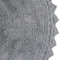 thumbnail image 5 of Contemporary Home Living 27.5" Gray Round Crochet Bath Mat, 5 of 7
