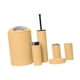 thumbnail image 2 of Juego de accesorios de baño de 6 piezas con diseño moderno, jabonera, escobilla de inodoro, jabón Morandi Amarillo, 2 of 9