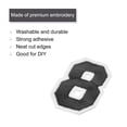 thumbnail image 3 of Uxcell Number Patches Embroidered Decorative Repair Patches Iron on Patches 8 Black 2" Height for Clothing 10Pcs, 3 of 5