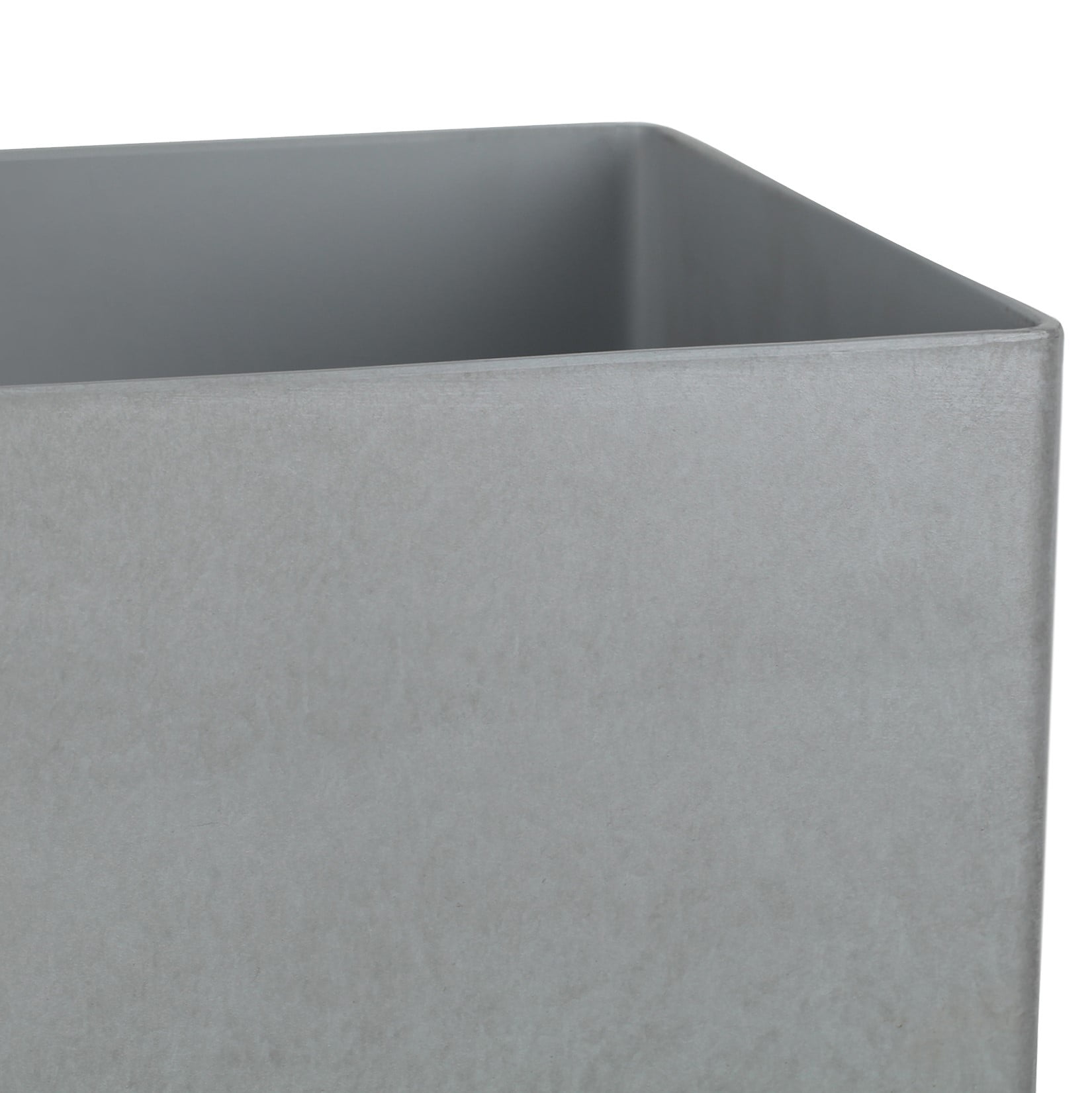 Mainstays Asher 24" x 12" x 24" Rectangle Gray Plastic Planter