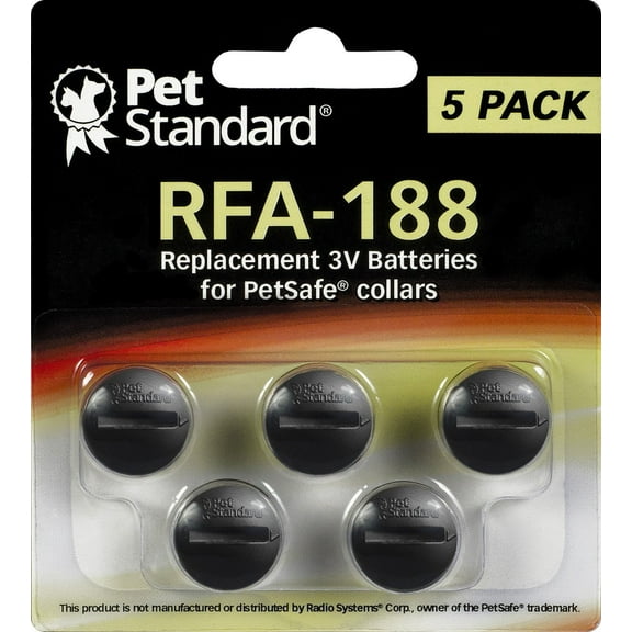 PetSafe Compatible RFA-188 Replacement Batteries (Pack of 5)