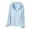 Blue, variant on Mens Summer Shirts, Men's UPF 50+ Sun Outdoor Lightweight Full Zip Hoodie Jacket Long Sleeve Fishing Hiking Shirt Microfiber Tee Shirts for Men Black XXL