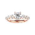 thumbnail image 5 of 3.00Ct Classic Round Cut Moissanite Diamond Anniversary Ring for Women in 14K Rose Gold Size 11 (D/VVS1) by Diamond-Capitals, 5 of 8