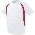thumbnail image 1 of HighFive 322780 Liberty Soccer Jersey-Adult, White/Scarlet, 2XL, 1 of 1