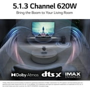 LG 5.1.3 Channel Soundbar with Dolby Atmos and Rear Surround Speakers, S80TR