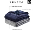 thumbnail image 4 of Naiser 100% Cotton Weighted Blanket - 25 Pounds, Calm Sleeping, Quilted Cover, 60" x 80", Navy, 4 of 10
