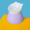 thumbnail image 3 of TIELUTT Ceramic Raised Cat Bowl Raised Cat Bowl Vomiting Cat Bowl Suitable For Indoor Cats Panniers For Small Dogs Dog Trimming Accessories Dog Bike Rack Train Dogs Leash Dog Trailer Accessories, 3 of 6
