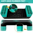 thumbnail image 6 of ZizzZest 31" Adjustable Workout Aerobic Stepper in Fitness & Exercise Step Platform Trainer Stepper w/Risers Adjust 4"-6''-8'', 6 of 18
