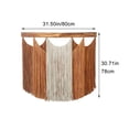 thumbnail image 3 of Jiibva Macrame Wall Hanging Boho Handmade Woven Tapestry Tassel Craft Ornament Wall Art Natural Cotton Rope Bohemian Chic Wall Decor, 3 of 7