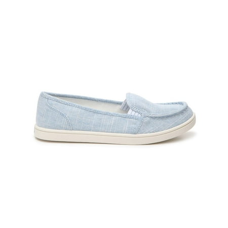 Not Rated Womens Mackerel Moc Canvas Slip On Sneaker (Denim, (Best Rated Tennis Shoes)