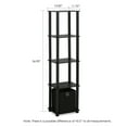 thumbnail image 4 of Furinno TURN-N-TUBE No Tools Wood 5-Tier Display Decorative Shelf in Black, 4 of 5