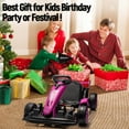 thumbnail image 7 of Electric Go Kart for Kids,24V Electric Drift Kart Car with Adjustable Seat, 7.5 MPH Battery Powered Drift Cart for Kids,Max Load 135lbs,Two 200W Motors, 7 of 7