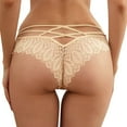 thumbnail image 4 of Fvwitlyh Lingerie Culottes pour Femmes Dentelle Crochetée Lacée Culotte Creuse sous-Vêtements, 4 of 5