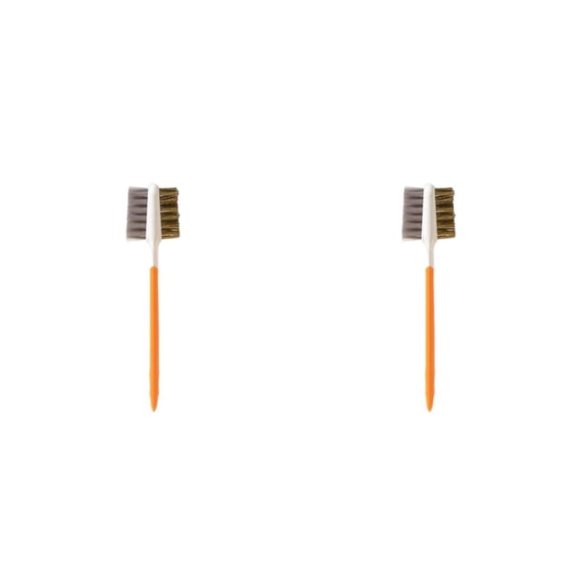 Advancent Estufa de gas, herramienta de limpieza de huecos de 2 lados, cepillo de alambre, cepillos para bañera, cocina, plástico Flexible, Type2 NO2