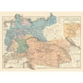 thumbnail image 3 of Drioux 24x18 Black Modern Framed Museum Art Print Titled - Europe German Empire Austria Hungary - Drioux 1882, 3 of 5