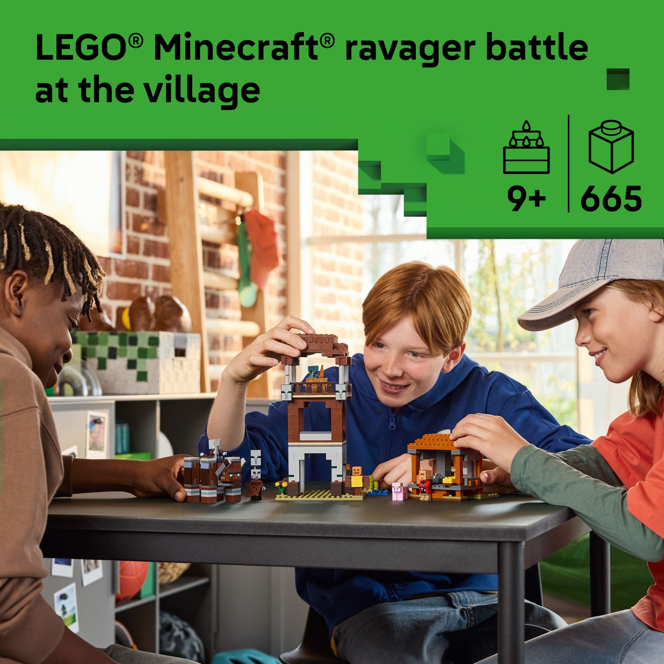 LEGO Minecraft El Puesto Avanzado del Saqueador y el Ravager - Juguete de Construcción de Videojuego para Niños, Niñas y Niños, Mayores de 9 Años - Incluye Centinela Espacial y 3 Minifiguras - Idea de Regalo para Gamers - 21278 3