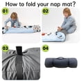 thumbnail image 5 of Personalized Lion Nap Mat With Custom Name for Lion Lover Kids. Lion Animals Design Blanket for Daycare and Preschool. Convenient and Washable.(Cushions + Pillows22.5"x55"+Blanket size: 33.5" x 45"), 5 of 8