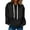 Black, variant on Otntypg Women’s Denim Hoodie Jacket Lightweight Jean Pullover Casual Long Sleeve with Pocket Drawstring Hooded Sweatshirt Tops Dark Blue M
