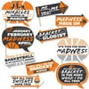 Big Dot of Happiness Funny Basketball - Let the Madness Begin - College Basketball Party Photo Booth Props Kit - 10 Piece