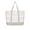 Sage Green, variant on Extra Large Zippered Canvas Tote Bag, 22 Inch, Organic Cotton - Black
