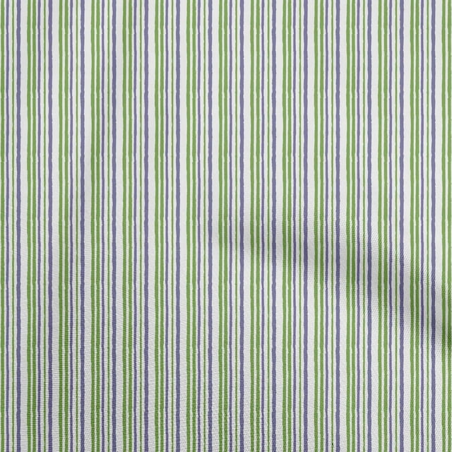 oneOone Cotton Poplin Pear Green Fabric Stripes Craft Projects Decor Fabric Printed By The Yard 56 Inch Wide