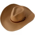 thumbnail image 1 of Sombrero de vaquero unisex, sombrero de paja, sombrero occidental para hombre, sombrero para el sol de verano, sombrero panamá de paja, 1 of 5