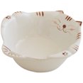 thumbnail image 1 of Round Ceramic Cartoon Bowl For Cat Lovers Mealtime 1Set 6.6X5.9In, 1 of 7