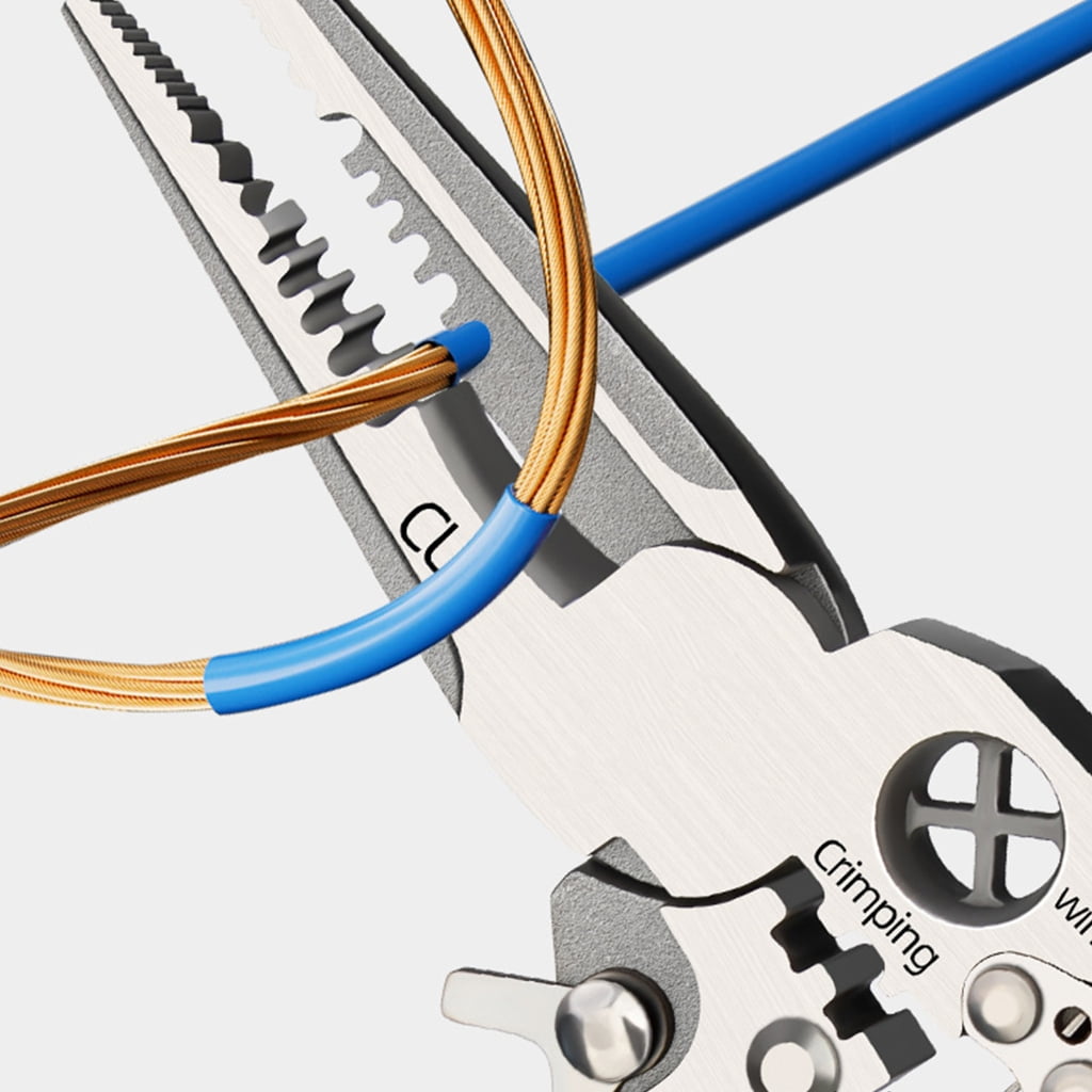 CEORPER Portable Wire Stripper Tool Voltage Ergonomic Handle Stainless Steel for Electrical Maintenance
