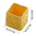 thumbnail image 3 of Ceramic Cheese Storage Jar,Desktop Organizer,Pen Pencil Cosmetic Storage Container,Cute Cheese Shape,Office Desk Organizer,Home Storage,Decorative Organizer,Small Item Storage Jar, 3 of 6
