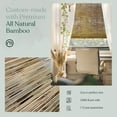 thumbnail image 6 of MOOD Custom Bamboo Shades | ALOHA | Cordless Designer Natural Woven Wood Roman Shades for Windows | Aloha Matcha Grain (Sheer) | 61"W X 72"H, 6 of 8