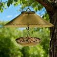 thumbnail image 7 of Fasiaou Weather-Proof Hanging Bird Feeder with Protective Rain Cover for Outdoor Winter and Courtyard Use,Yellow, 7 of 7