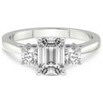 thumbnail image 5 of IGI Certified 4 Carat Emerald Shape Lab Grown Diamond Engagement Ring | 14K White Gold | Intricacy Three Stone Lab Diamond Ring | FG-VS1-VS2 Quality Friendly Diamonds, 5 of 7