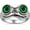 Green Eye Frog, variant on Cute Smiling Frog Adjustable Open Ring - Whimsical Animal Jewelry Gift for All