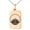 Rose, variant on Stainless Steel Lotus Zen Engraved Small Rectangle Dog Tag Charm Pendant Necklace